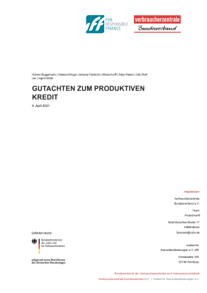 Gutachten zum produktiven Kredit