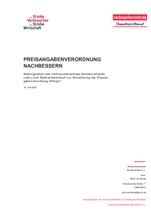 Preisangabenverordnung nachbessern