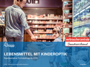 Lebensmittel mit Kinderoptik