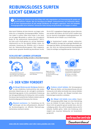 Internetversorgung | Faktenblatt des vzbv | Januar 2021