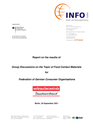 Report on the Topic of Food Contact Materials