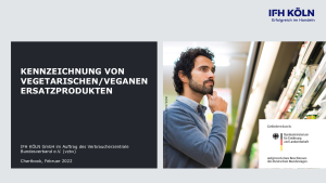 Kennzeichnung von vegetarischen/ veganen Ersatzprodukten