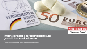 Ergebnisse einer repräsentativen Bevölkerungsbefragung
