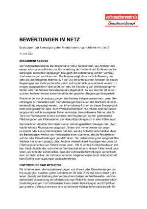 Bewertungen im Netz