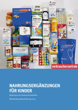 Nahrungsergänzungen für Kinder | Marktcheck der Verbraucherzentralen | Juli 2023