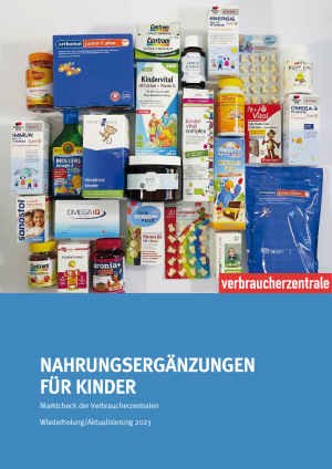 Nahrungsergänzungen für Kinder | Marktcheck der Verbraucherzentralen | Juli 2023