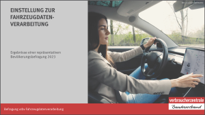 Einstellung zur Fahrzeugdatenverarbeitung