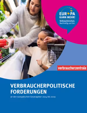 Broschüre Verbraucherpolitische Forderungen