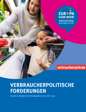 Broschüre Verbraucherpolitische Forderungen