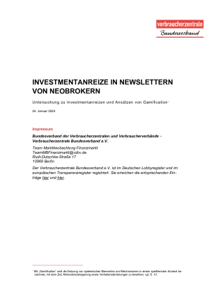 Untersuchungsbericht Newsletter Neobroker