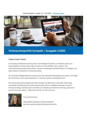 Verbraucherpolitik kompakt 2 | 2025