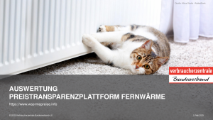 Auswertung Preistransparenzplattform Fernwärme