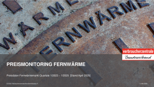 vzbv-Preismonitoring Fernwärme