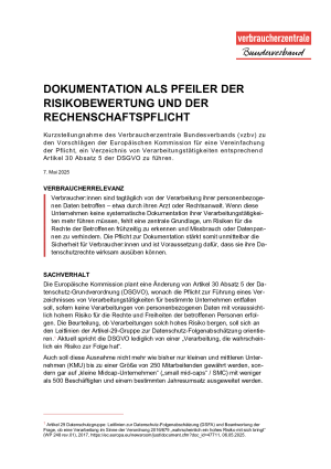 Dokumentation als Pfeiler der Risikobewertung und der Rechenschaftspflicht