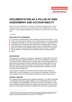 Documentation as a pillar of risk assessment and accountability