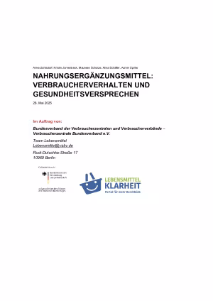 Nahrungsergänzungsmittel: Verbraucherverhalten und Gesundheitsversprechen
