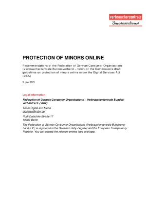 Protection of Minors Online (in English)