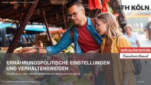 Chartbook: Ernährungspolitische Einstellungen und Verhaltensweisen