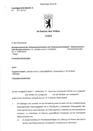 Urteil des Landgerichts Berlin II vom 11.02.2025; Az. 15 O 263/23