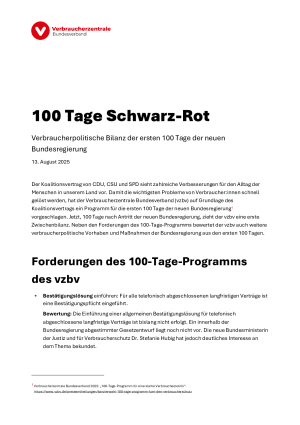 100 Tage Schwarz-Rot