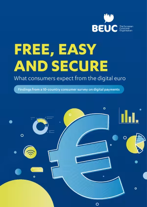 Free, easy and secure - What consumers expect from the digital euro