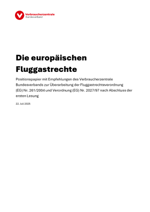 Die europäischen Fluggastrechte