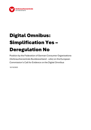 Digital Omnibus: Simplification Yes – Deregulation No