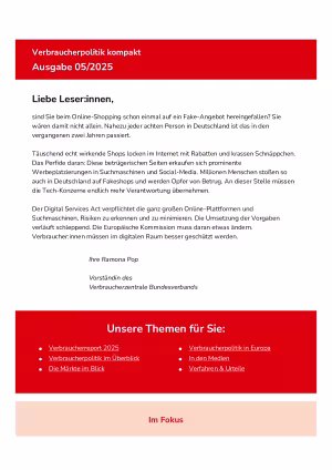 Verbraucherpolitik kompakt 5 | 2025