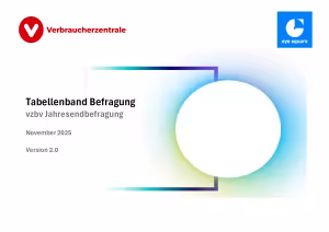 Tabellenband Jahresbefragung 2025 Bargeld