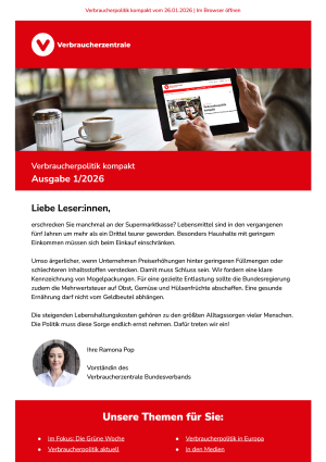 Verbraucherpolitik kompakt 1 | 2026