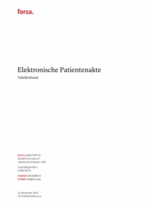 Tabellenband | Elektronische Patientenakte