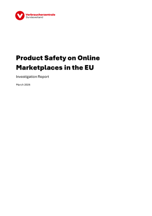 Product Safety on Online Marketplaces in the EU