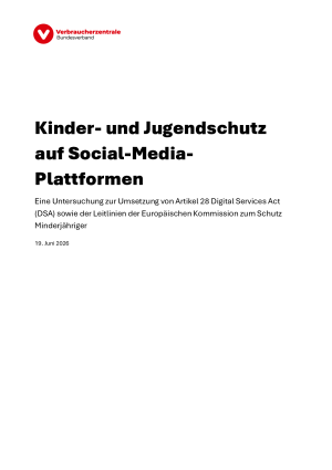 Kinder- und Jugendschutz auf Social-Media-Plattformen