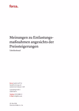 Tabellenband | Entlastungsmaßnahmen Nahost-Krieg 