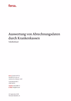 Befragung: Auswertung von Abrechnungsdaten durch Krankenkassen