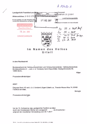 Urteil des Landgerichts Frankfurt am Main | Az. 2-10 O 177/17