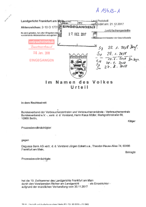 Urteil des Landgerichts Frankfurt am Main | Az. 2-10 O 177/17