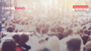 Ergebnisse des Verbraucherreports 2018 | Präsentation inklusive Infografiken | Oktober 2018
