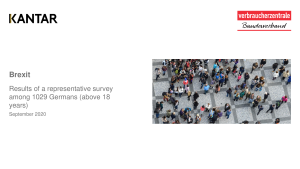 Brexit | Results of a representative survey | October 2020