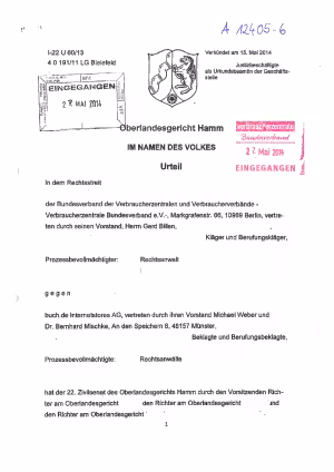 buch.de, OLG Hamm vom 15.05.2015