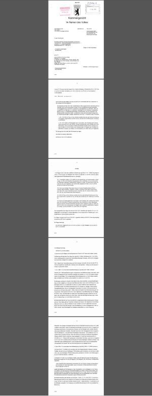 Urteil zu Flugzeitenänderung | easyJet,  KG Berlin  vom 18.01.2012