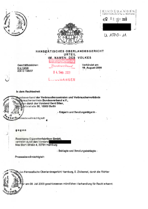 Urteil des Hanseatischen Oberlandesgericht | 5 U 12/08