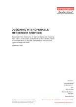 Designing interoperable Messenger Services  | Response of the Federation of German Consumer Organisations | February 2023