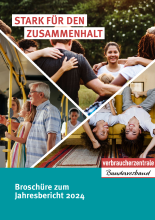 Broschüre zum vzbv-Jahresbericht 2024