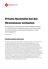 Private Haushalte bei der Stromsteuer entlasten