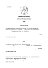 Urteil des LG Bochum vom 30.09.2025, Az I-18 O 20/25 - nicht rechtskräftig