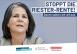 Aktion "Stoppt die Riester-Rente, sonst sehen wir alt aus!" - Annalena Baerbock als alte Frau 