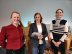 v.l. Theresa Hartmann, Science Slammerin, Dr. Tanja Busse, Moderatorin und Jutta Gurkmann, Leiterin Geschäftsbereich Verbraucherpolitik im vzbv beim Verbraucherpolitischen Forum des vzbv am 27. Januar 2022