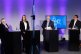 Maria Klein-Schmeink, Jutta Gurkmann, Dr. Albrecht Kloepfer und Stefan Schwartze im Gespräch