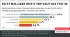 Grafik: Nicht mal jeder Dritte vertraut der Politik